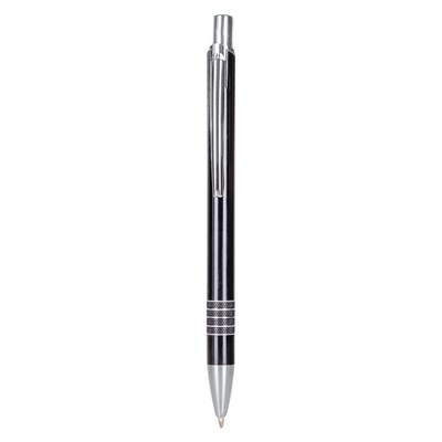 Penne personalizzate, nero, alluminio, Ø1 x 14,2 cm