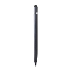 Penne personalizzate, touch pen, nero, alluminio, Ø0,9 x 14,1 cm