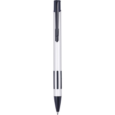 Penne personalizzate, bianco, alluminio, PVC, gomma, Ø 1,3 x 14 cm