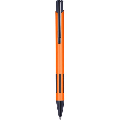 Penne personalizzate, arancione, alluminio, PVC, gomma, Ø 1,3 x 14 cm
