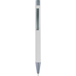 Penne personalizzate, bianco, alluminio, Ø1,3 x 13,6 cm