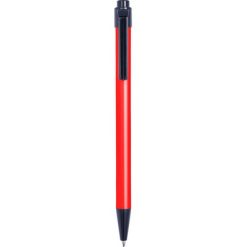 Penne personalizzate, rosso, ABS, alluminio, Ø 1,2 x 13,9 cm