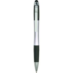 Penne personalizzate multifunzionali, touch pen, un apribottiglie, cacciavite, argento, ABS, Ø 2 x 15,8 cm