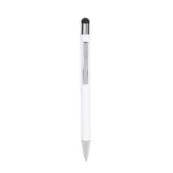 Penne personalizzate, touch pen, nero, alluminio, Ø 1 x 14,2 cm