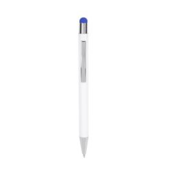 Penne personalizzate, touch pen, blu scuro, alluminio, Ø 1 x 14,2 cm