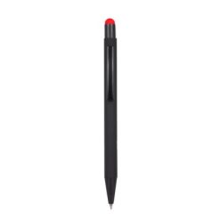 Penne personalizzate, touch pen, rosso, alluminio, Ø 1 x 14,2 cm