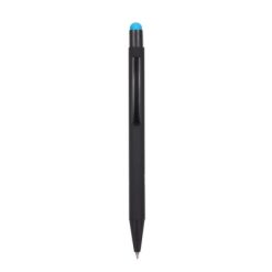 Penne personalizzate, touch pen, blu, alluminio, Ø 1 x 14,2 cm