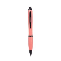 Penne personalizzate ecologiche, touch pen, rosa, fibra di bamù, 13,2 x 1,3 cm