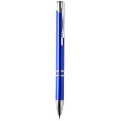 Penne personalizzate, blu, ABS, Ø1 x 13,7 cm