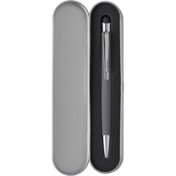Penne personalizzate, touch pen, grigio, ABS, alluminio, 71,8 x 3,8 x 1,9 cm