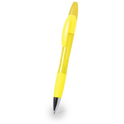 Penne personalizzate con evidenziatore, giallo, ABS, Ø1,3 x 15 cm