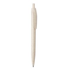 Penne personalizzate fatto di fibre di paglia di grano, neutro, paglia di grano, ABS, Ø1 x 13,8 cm