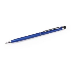 Penne personalizzate, touch pen, blu, metallo, Ø0,7 x 13,8 cm