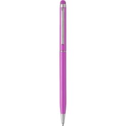 Penne personalizzate, touch pen, rosa, metallo, Ø0,7 x 13,8 cm