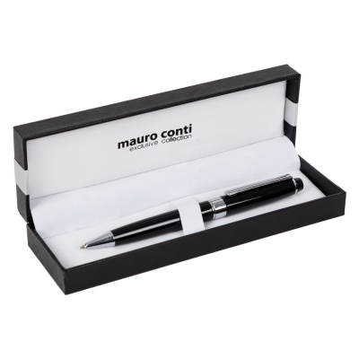 Penne personalizzate Mauro Conti, nero, metallo, 14 x 1,1 cm (box 18 x 5,5 x 3 cm)