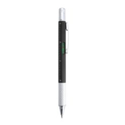 Penne personalizzate multifunzionali, nero, plastica ABS, Ø1 x 14,9 cm