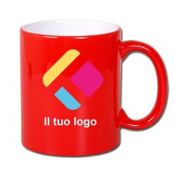 Tazza magica personalizzata con stampa cangiante - rosso300 ml, Diam 8 cm, Alt(h) 9,5 cm