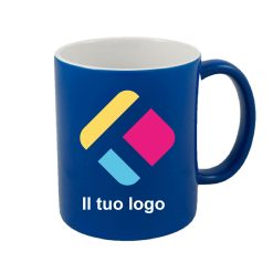 Tazza magica opaca personalizzata con stampa cangiante - blu 300 ml, Diam 8 cm, Alt(h) 9,5 cm, 6AKS504EOBL