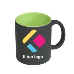 Tazza magica opaca personalizzata con stampa cangiante con interno colorato 300 ml, Diam 8 cm, Alt(h) 9,5 cm, 6AKS510EOBKGR2