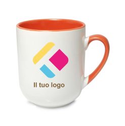 Tazzina da caffè con stampa con il centro e il manico colorati 290 ml, Diam 7,5 cm, Alt(h) 8,5 cm, 6AKSK00EOOR