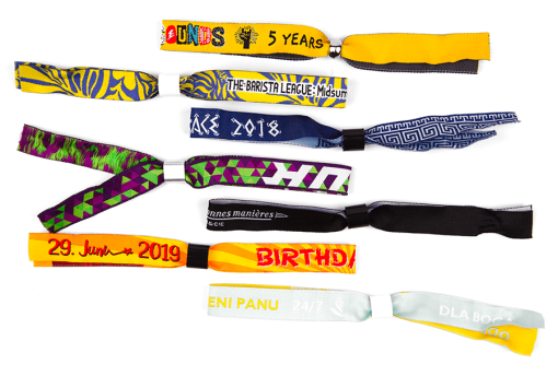 Braccialetti in tessuto personalizzati ricamati - immagine 9